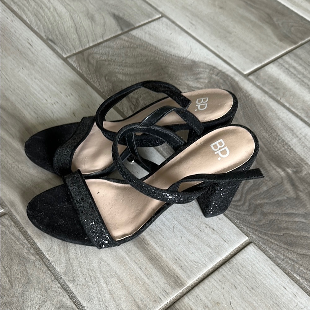 bp Women's Black Strappy Sandals